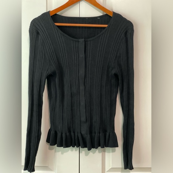Cabi Party Cardi Black Sweater, medium, item #5287 - Picture 2 of 5